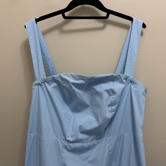 Maeve Anthropologie Ruffle Mini Dress Removable Straps in Sky Blue Size 1X - Picture 6 of 13